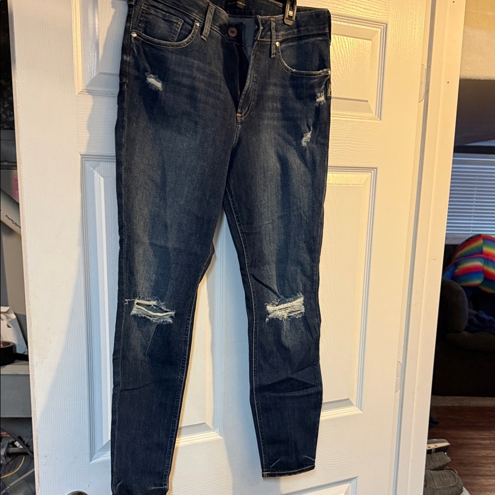 Silver Avery skinny jeans